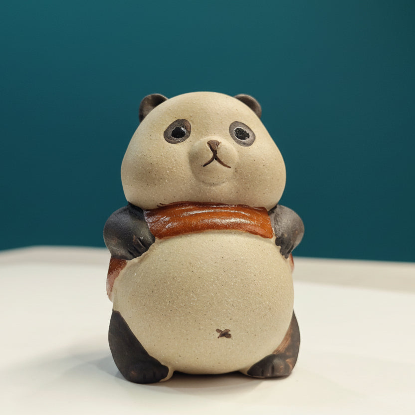 Panda Tea Pet: Adorable Hand-Painted Collectible Art – song artisan