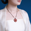 Handmade Rose Lotus Herbal Pendant Necklace – Detox & Beauty Care | Songartisan