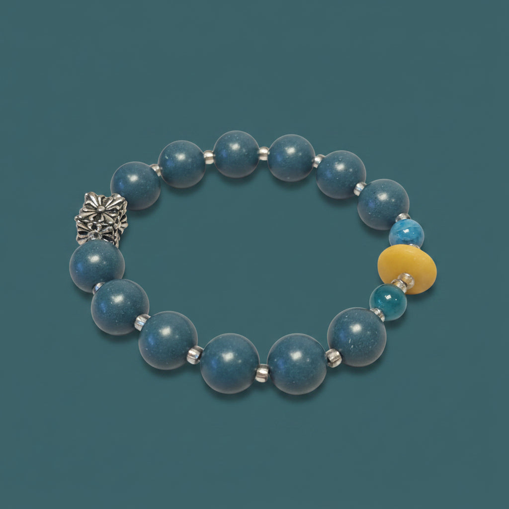 Blue Pharmacist Agarwood Bracelet