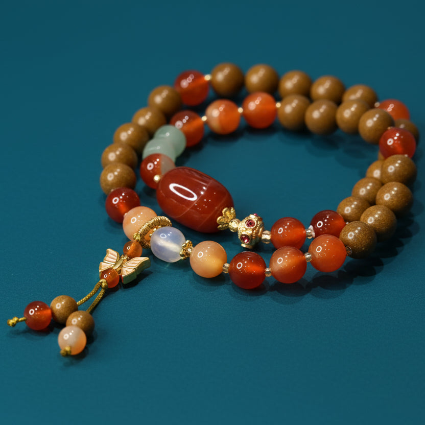 Gardenia Calming Yellow Agate Double 4