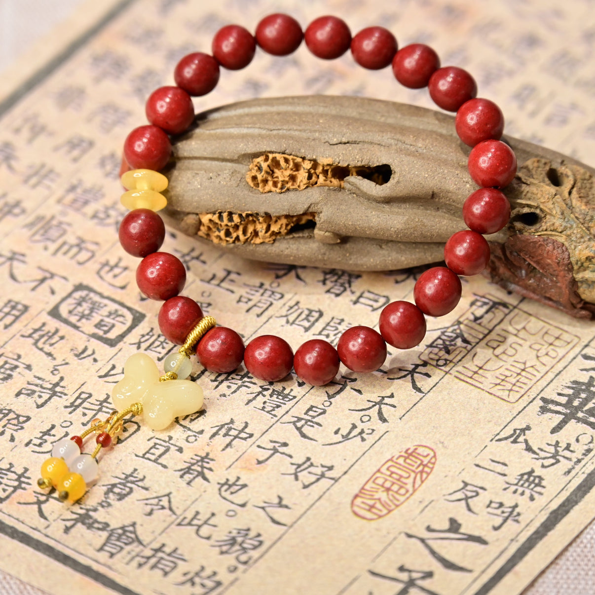 Handmade Floral Revitalizing Bracelet | Aromatherapy Energy &amp; Beauty Boost Beads