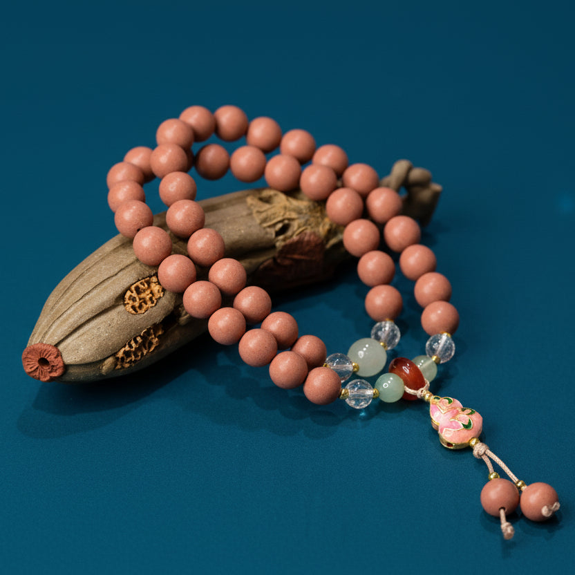 Handmade Peach Blossom Detox Bracelet – Beauty &amp; Balance in One 2