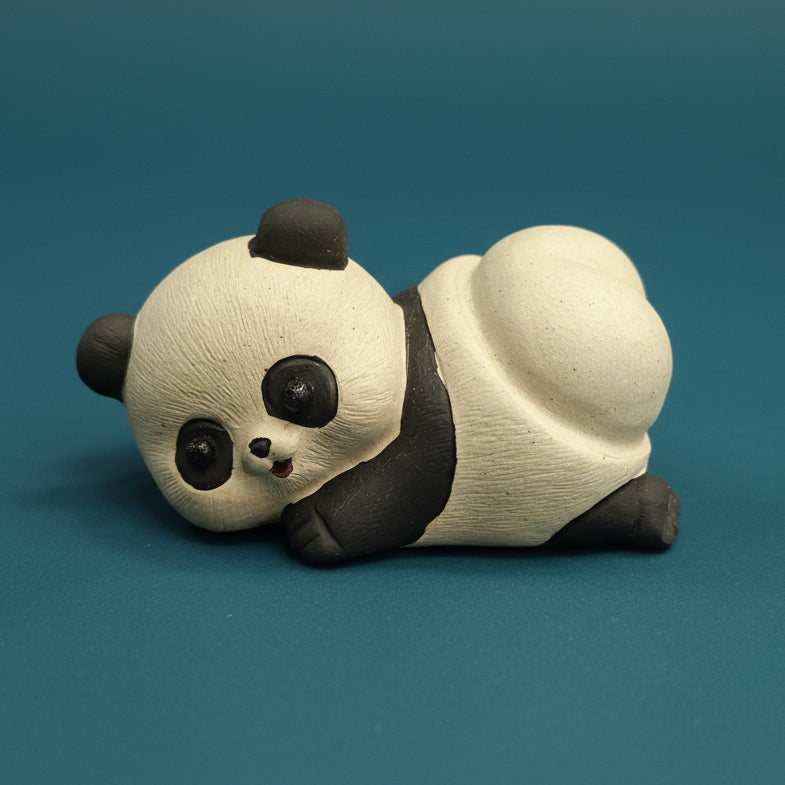 Handmade Yixing Zisha Panda Tea Pet – Cute Artisan Clay Figurine