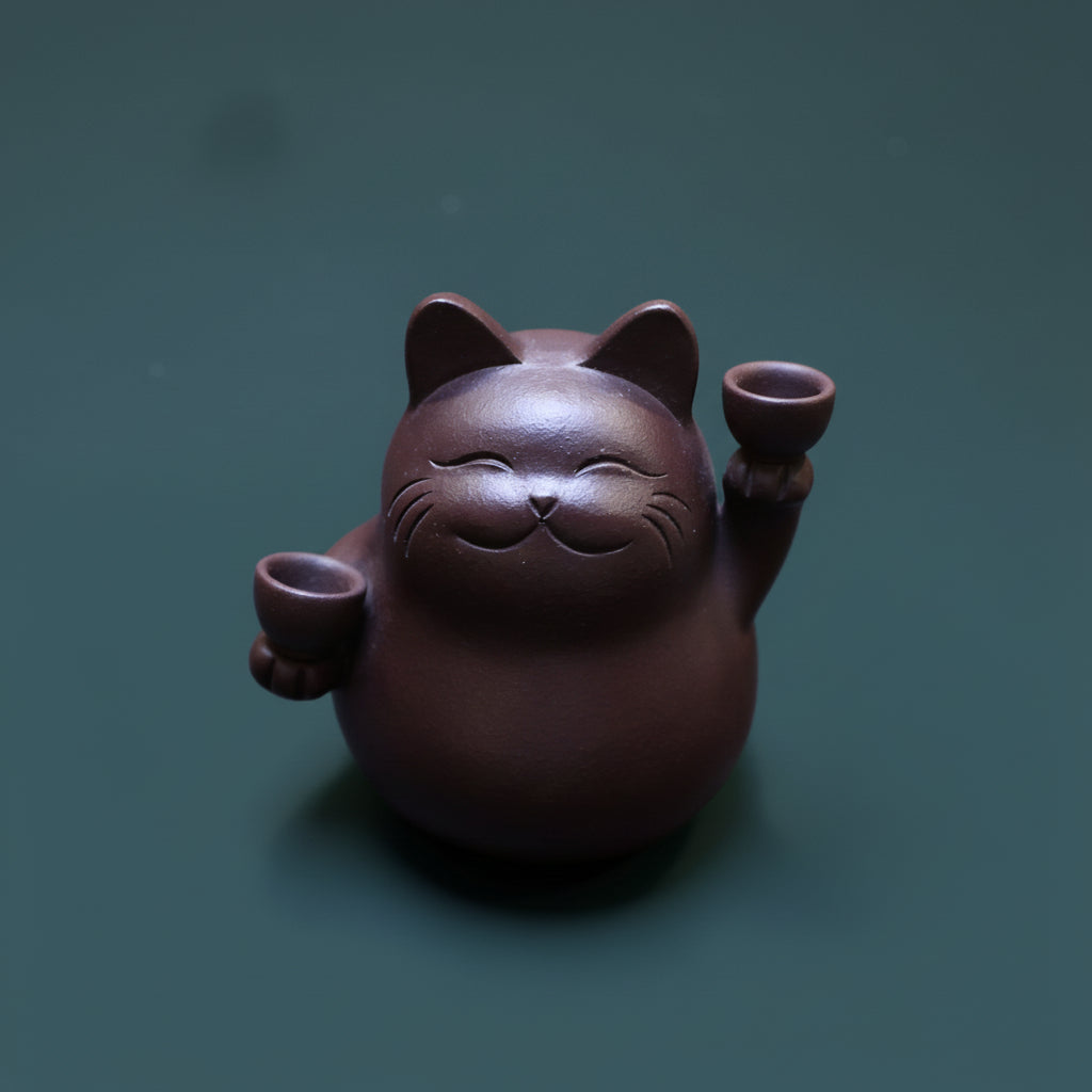 Songartisan Handmade Yixing Zisha Lucky Cat Tea Pet 6