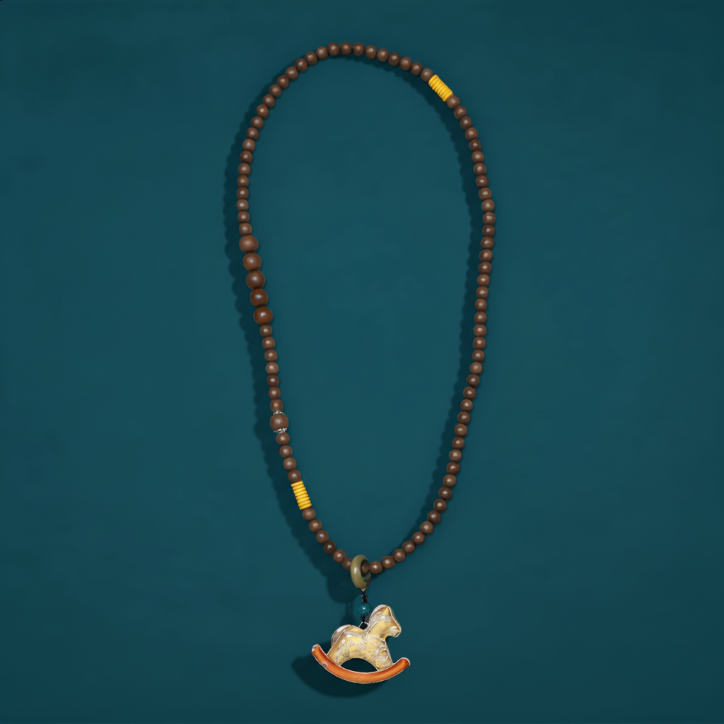 Wealth" Goose Pear Incense Pendant Necklace – Handcrafted Aromatic Jewelry for Relaxation & Clarity 1